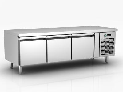 China R134a Under Counter Chiller GNUN3100TN 256L , 3 Door Undercounter Refrigerator for sale