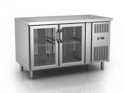 China Fridge Freezer Under Counter Chiller With Adjustable Wheels GN2100TN/G for sale