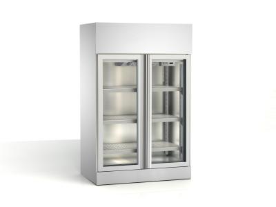 China 1150L Two Glass Door Commercial Upright Fridge Wine Display Cooler GN1200TN/W for sale