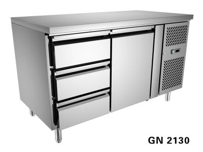 China Flat Top One Door Kitchen Under Counter Refrigeration , Temperature -15  ~ -20℃ for sale