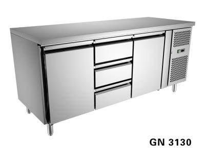 China Large Kitchen Refrigeration R404a 110 - 115V , Undercounter Refrigerator With Drawers for sale