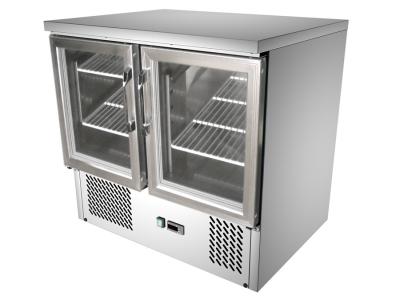 Китай 250 Refrigerated литрами счетчик Saladette для ресторана с дверями собственной личности заключительными стеклянными продается