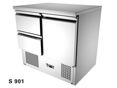 China Kitchen Refrigeration Salad Display Fridge With Two Drawers 110 - 115V 60Hz for sale