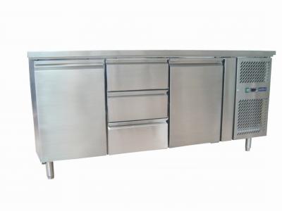 China Refrigerador de três gavetas sob o refrigerador da cozinha/refrigerador contrários 400L GN3130TN à venda