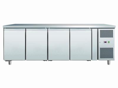 China Stainless Steel Under Counter Chiller 540L / 4 Door Undercounter Refrigerator for sale