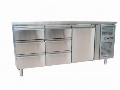 China Stainless Steel Counter Top Chiller 1 Door 220 - 240V GN3150TN , Under Counter Fridges for sale