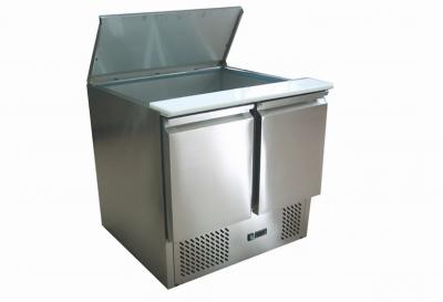 China 260 Liter 2 Door Salad Counter Refrigerator For Kitchen / Supermarket  230V 60Hz for sale