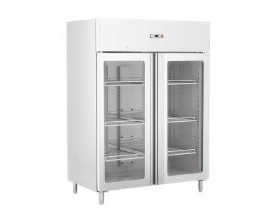 China Stainless Steel Upright Freezer Beverage Cooler / Industrial Fridge Freezers GN1410BT/G for sale