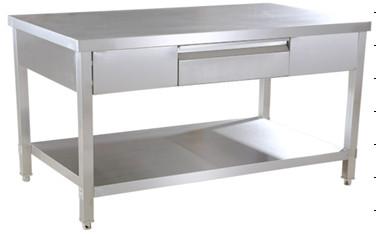 China Detachable 2 - Tier Stainless Steel Work Table , Stainless Steel Food Prep Table for sale