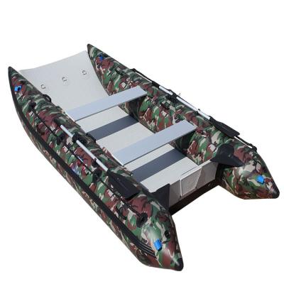 China Warter Sports 2022 ODM Schlauchboot Hypalon PVC Inflatable Catamaran Boats With Motor for sale