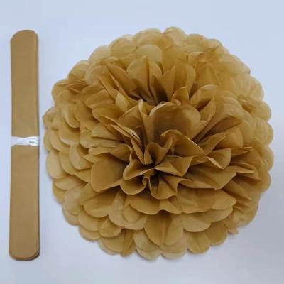 China Eco-friendly Hot-selling round party craft honeycomb ball wedding stage ceiling flower decoration for sale