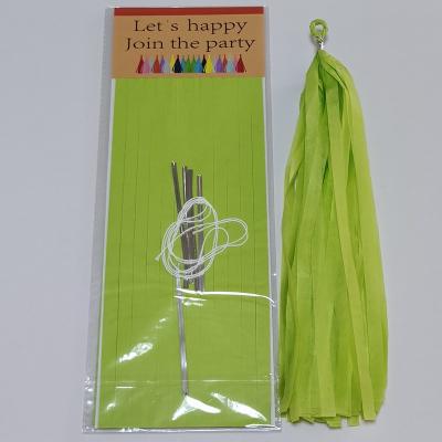 China Wholesale Kids Birthday Tassel Sachet Paper And Plastic Gold Foil Products Decorative Party Supplies for sale