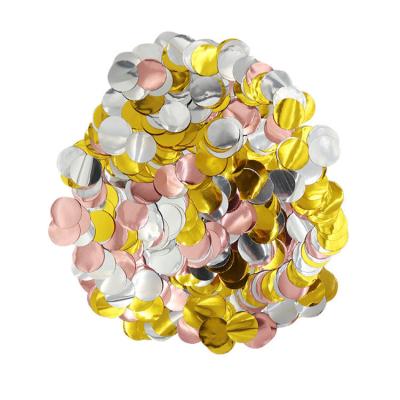 China Wholesale Colorful Pentagonal Paper Confetti Balloons Confetti Party Decoration Round Cup Cold Fill Decoration for sale