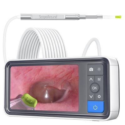 China Metal 4.5inch Show LCD LED Screen Earwax Clean Endoscope Assess 3.9mm Digital USB Ear Inspection Camera Ear Otoscope Video Camera for sale