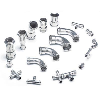 China Pipe Lines Connect Pipe Fittings Stainless Steel Elbow Stainless Steel Pipe Fittings Food Grade for sale