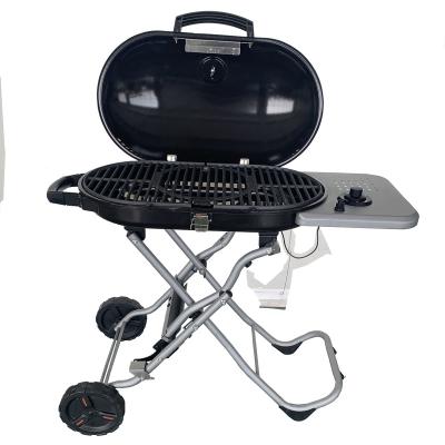 China Easily Assembled Portable BBQ Style Luggage Style Tailgate Grill Indoor/Outdoor BBQ Grill Tabletop Smokeless Griddle for sale