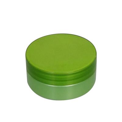 China Manufacturer 60g Cosmetic Green Empty Cosmetic Face Cream Packaging PP Plastic Jar PET Plastic Jar YM6834S for sale