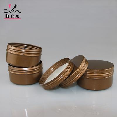 China Empty Recyclable Copper Cosmetic Tin 80g Copper Ointment Hand Jar Aluminum Packaging for sale