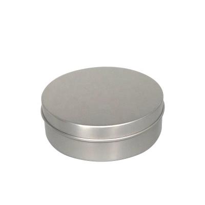 China Recyclable Metal Packaging Container 230ML Round Empty Cosmetic Aluminum Cream Box Jar With Slip Cover for sale