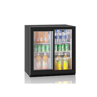 China Outdoor Security Mini Glass Door Display Fridge Strong Refrigerators Freezers For Bar for sale