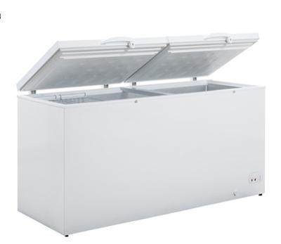 China Hotel Professional Selling Large White Display Deep Double Door Chest Freezers for sale