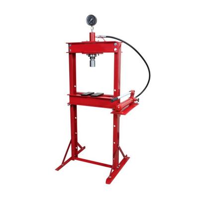 China Steel Floor Production Tools Hand Press 12T Portable Ram And Air Pump Shop Hand Press for sale