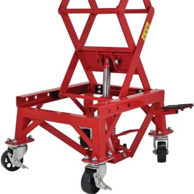 China Lightweight Mini Hydraulic Scissor Lift Table Steel Workshop Table, Vehicle Engine Stand for sale