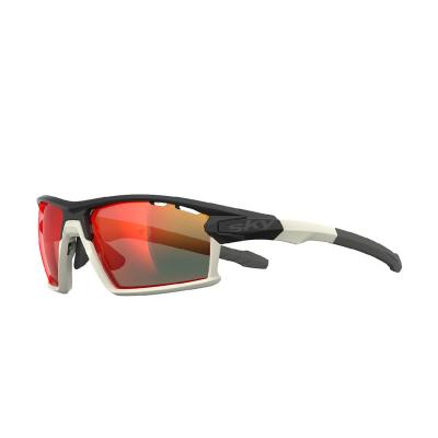 China High Quality Flexible Frame TR90 Glass Sports Outdoor Cycling Unisex Sunglasses for sale