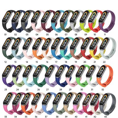 China Xiaomi M1 TPU Watchband Silicone Rubber Materials For MI 3/4/5/6/7 Watch Band Strap Strap For Women Man For Kids Smart Watchband for sale