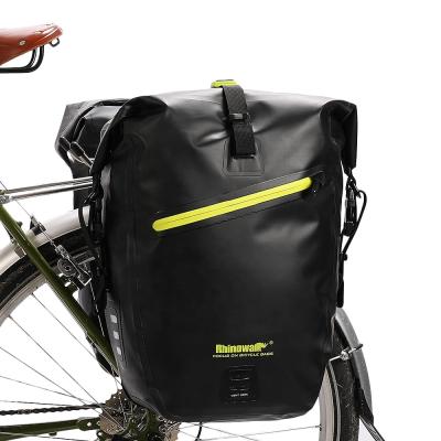 China Rhinowalk 25L MTB Bicycle Pannier Bag Water Proof Waterproof Pannier Bag Water Proof Bike Travel Rear Bag for sale