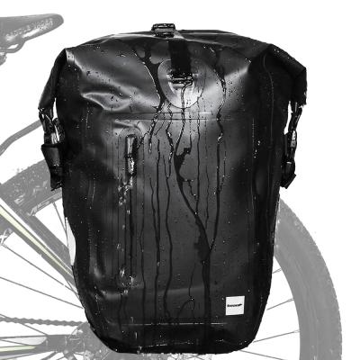 China Large Capacity Rhinowalk Bike Pannier Bag 25L Full Bicycle Storage Pocket Recycling Shoulder Bag Rear Seat Waterproof Trunk Bag for sale