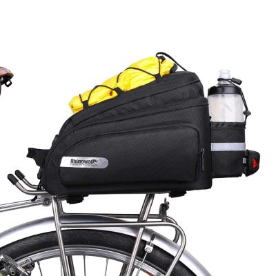 China Bag Pannier With Rain Cover Rhinowalk MTB Bike Rear Bag Bicycle Tail Packing Waterproof Convertible Trunk 12L Bike Carrier Private Label Urban for sale