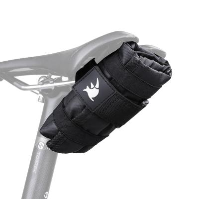 China Lightweight Rhinowalk Bicycle Saddle Pocket Bike Under Seat Bag Roll Wrap Tool Kit For Urban Gravel Bike Riding Accessories for sale