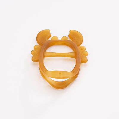 China Wholesale Non-Toxic Eco-Friendly Soft Silicone Baby Teether Chew Toys BPA Free Massage Gums Crab Shaped Anti-eating Hand Baby Teether Animal for sale