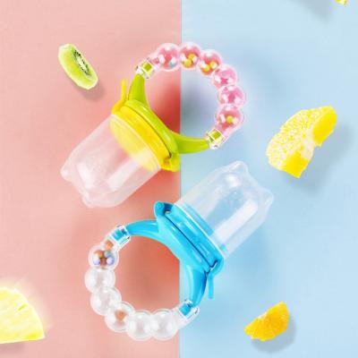 China BPA Free Eco Friendly Product Nipple Feeder New Babi Ratchet Handle Baby Fresh Food Feeder Teether Toys Baby Food Fruit Nipples for sale