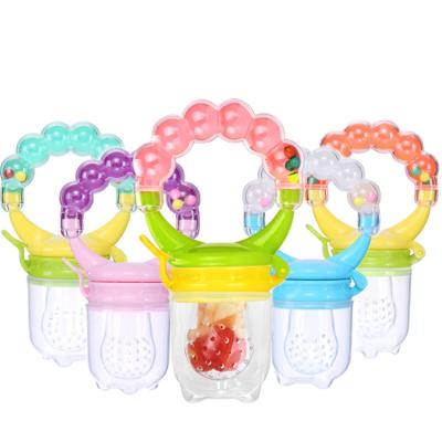 中国 Feeder All-in-1 BPA Free Safe Hygienic Teether Ratchets Handle Fresh Food Feeder Teething Toys Fruit Pacifier for Teething Baby 販売のため