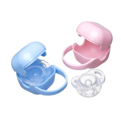 Китай BPA BPA Free Noise Free Baby Feeding Pacifier Case Baby Soother Silicone Baby Pacifier Set продается