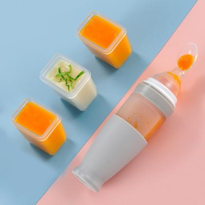 China Wholesale BPA Free Liquid Silicone Food Grade Silicone Baby Spoon Nipple Bottle Baby Feeder zu verkaufen