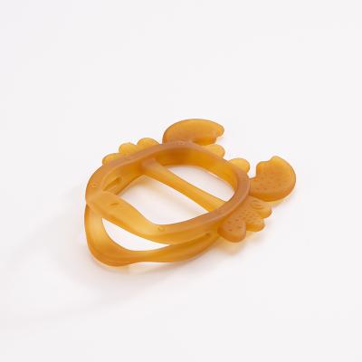 China Eco-friendly non-toxic BPA free food grade silicon babi teether soft toy massage sticks crab shaped Anti-consumption organic hand baby teether Te koop