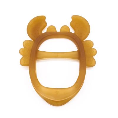 Κίνα Non-Toxic BPA Free Eco-Friendly Food Grade Soft Crab Shaped Baby Chew Training Toys Baby Teether Silicone Finger Teethers προς πώληση