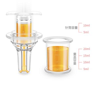 China Factory Custom 100% BPA Free Silicone Liquid Medicine Dispenser Food Grade Liquid Conductor for sale