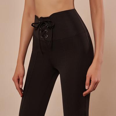 China Wholesale Custom Breathable High Waist Fitness Gym Fitness Casual Wiping Loose Sports Pants Women Dance Pants for sale