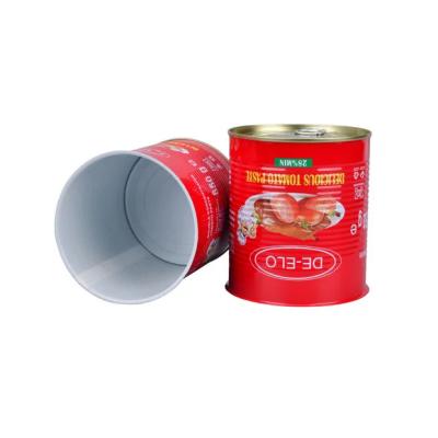 China Customed Round Rectangular Metal Tinplate Food Tin Can With Easy Open Lids / Aluminum Foil for sale