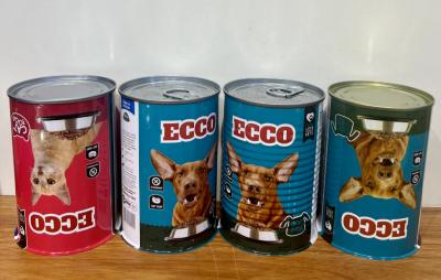 China Treat Bin Pet Food Storage Can Dog Treat en Food Storage Tin met deksel Dog Food Grote metalen kommen roestvrij staal Te koop