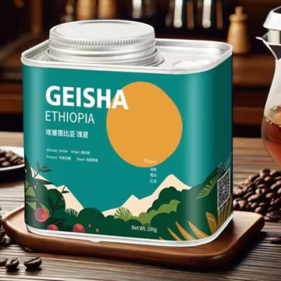 China Custom printed luxury food grade coffee bean tin box airtight coffee tea tins canister degassing valve seal round coffee can tin for sale