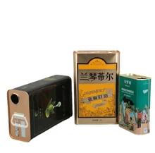 China Metal Tin can wholesale 2L/4L/5L factory price solvent tank square olive oil cooking oil food grade oil tin oil can/thinner cans for sale