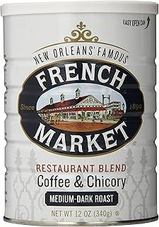 China French Market Coffee & Chicory Restaurant Blend Medium-Dark Roast Ground Coffee, 12oz Can Custom design for sale