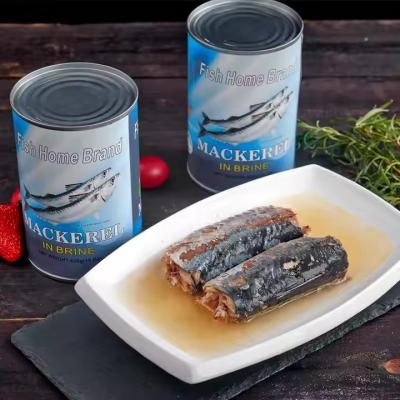 China Metal Tin Can Packing For Good Taste Canned Seafood Empty Tin Fish Mackerel Canned In Brine for sale