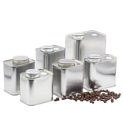 China Copo de café de feijão de café de luxo para embalagem de metal de lata reciclável com tampa personalizada 300g lata de metal à venda