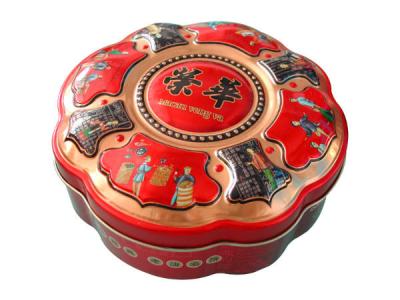 China Onregelmatig Koekje Tin Box ISO9001 Hart Gevormd Tin Box Te koop